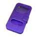 Чехол универсальный с окошком и силиконовой вставкой с имитацией царапин 5 фиолетовый#70941