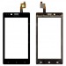 Тачскрин для Sony ST26i (Xperia J) Черный#148802