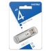 Флеш-накопитель USB 4Gb Smart Buy V-Cut series (silver#1721185