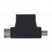 Адаптер SMART BUY HDMI F - MICRO и MINI HDMI M, угловой разъем  (A-112)#210578